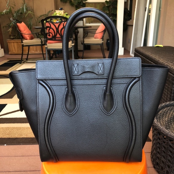 CÉLINE MICRO LUGGAGE TOTE W/ TAGS BLACK - Picture 3 of 4